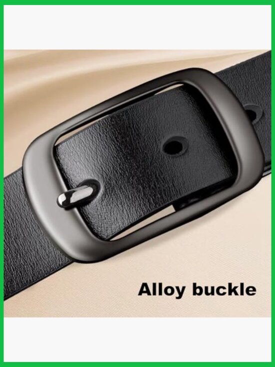2 Pack Leather Belts for Women, Adjustable Pin Buckle, Waist Belt Set with Gift main image 7